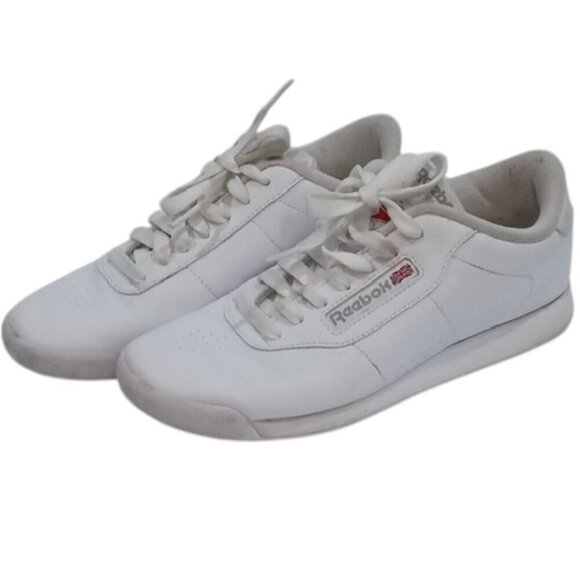Reebok Princess Women's Classic White Leather Shoes US Women 7 - Picture 1 of 8